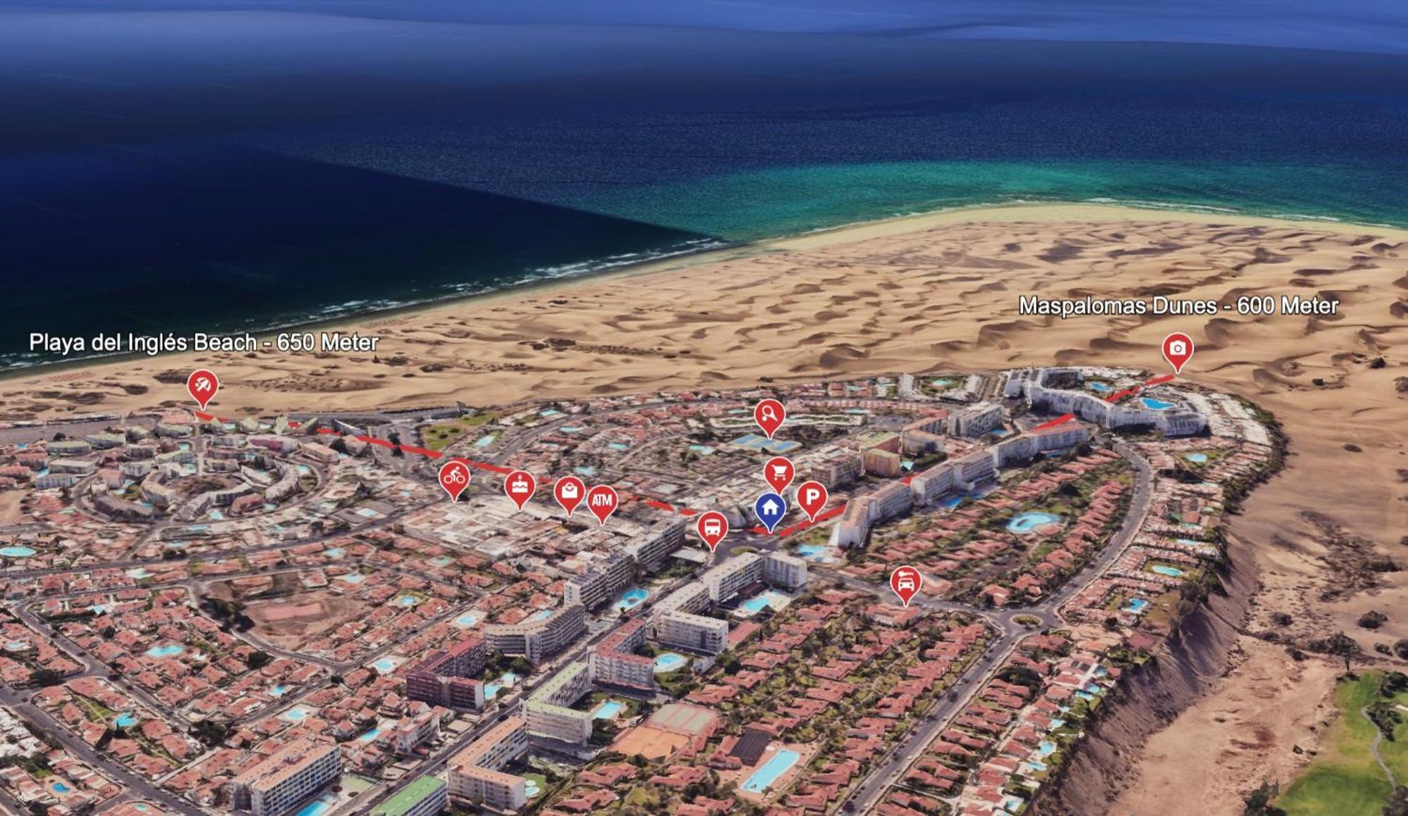 Casa Lex I Ocean & Sunrise Panorama I Steps From Dunes And Beach I Private 50 Sqm Terrace I Pool มาสปาโลมาส ภายนอก รูปภาพ